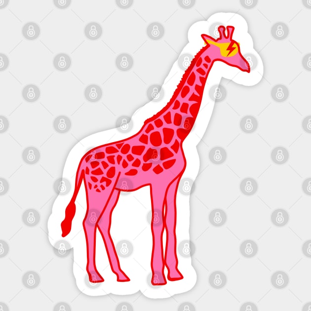 preppy pink giraffe Sticker by gdm123